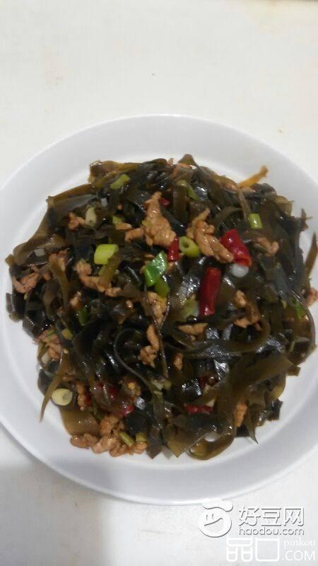 肉丝炒海带丝