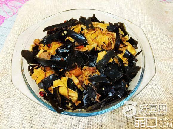 海带烧豆腐皮