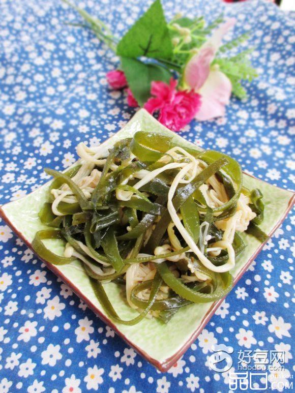 金针菇拌海带丝
