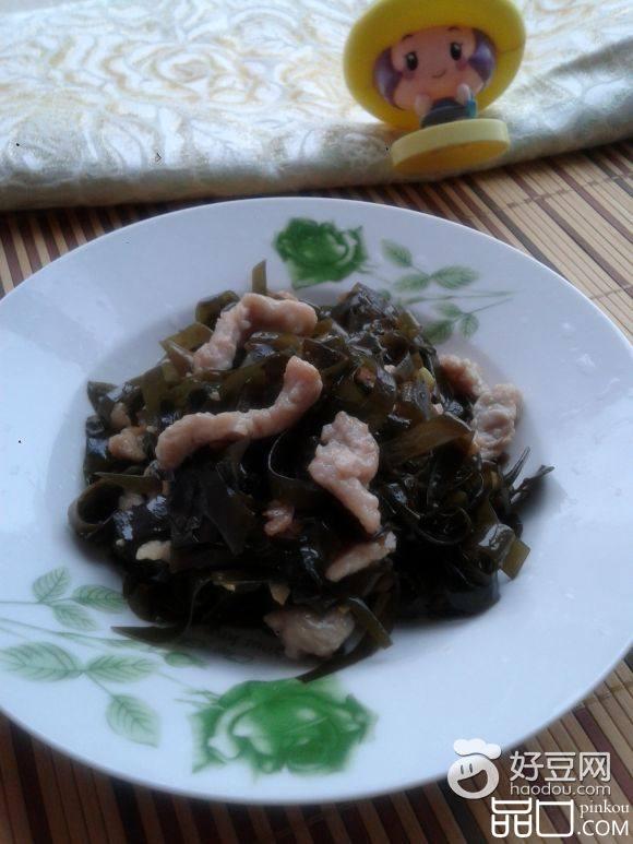 海带炒肉丝