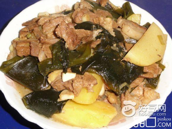 土豆焖海带