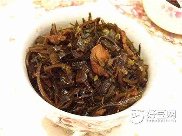 海带丝炒肉片