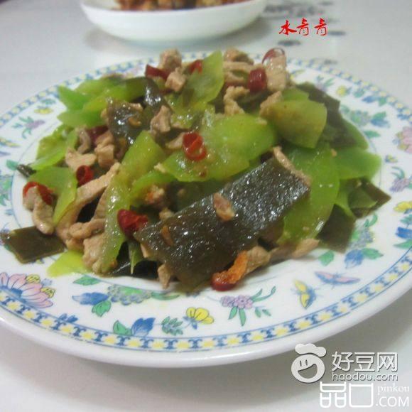 莴笋海带炒肉