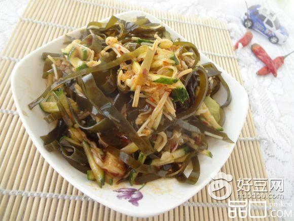 海带拌金针菇黄瓜