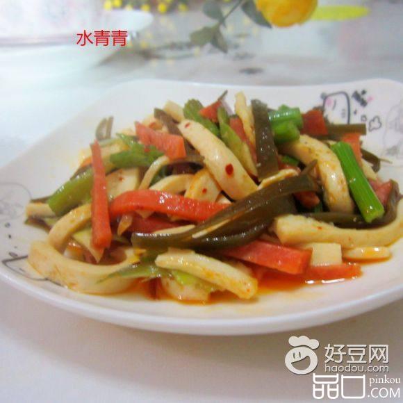 芹菜烤肠海带丝
