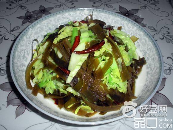包菜炒海带