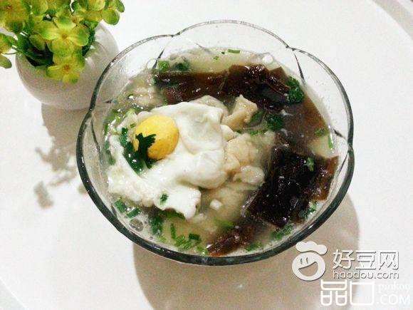 海带鸡蛋疙瘩面
