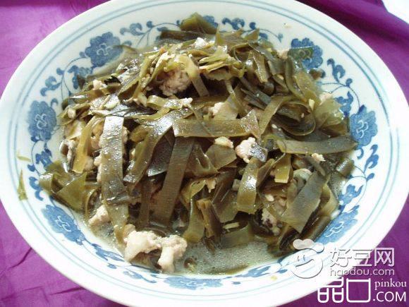 蒜香肉末海带