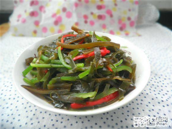 青红椒炒海带丝