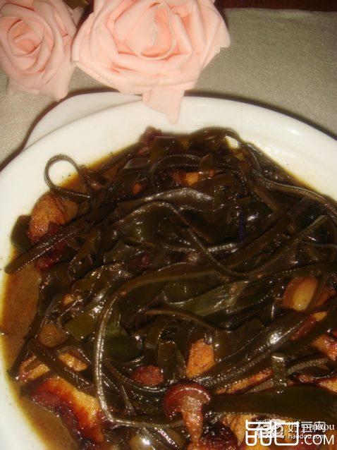 海带炒走油肉