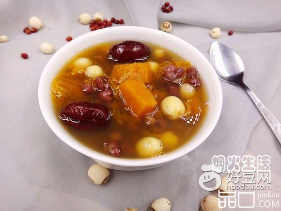 莲子红枣南瓜汤