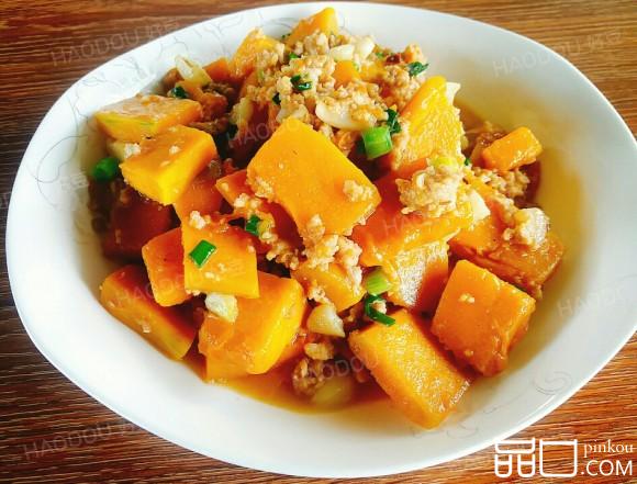 肉沫炒南瓜