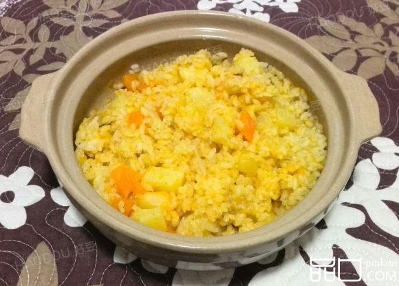 南瓜土豆砂锅焖饭