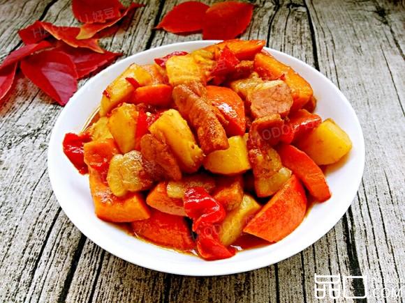 南瓜炖土豆