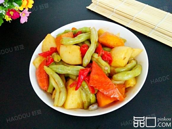 南瓜土豆炖豆角