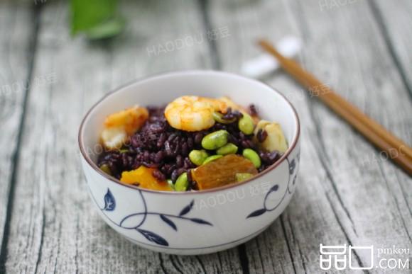 虾仁南瓜拌饭