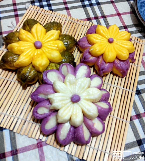 繁花似锦馒头#多效护