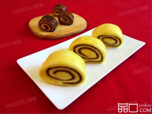 咖啡南瓜双色馒头
