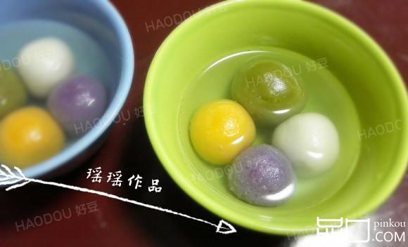 彩色汤圆