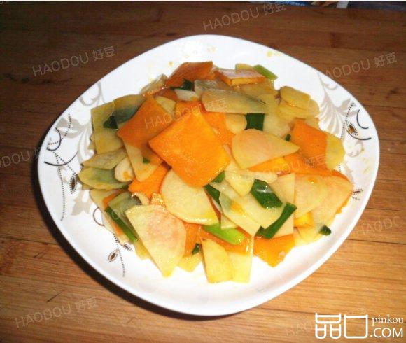清炒土豆南瓜片