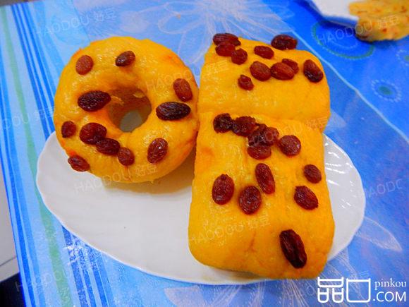 南瓜葡萄干发糕