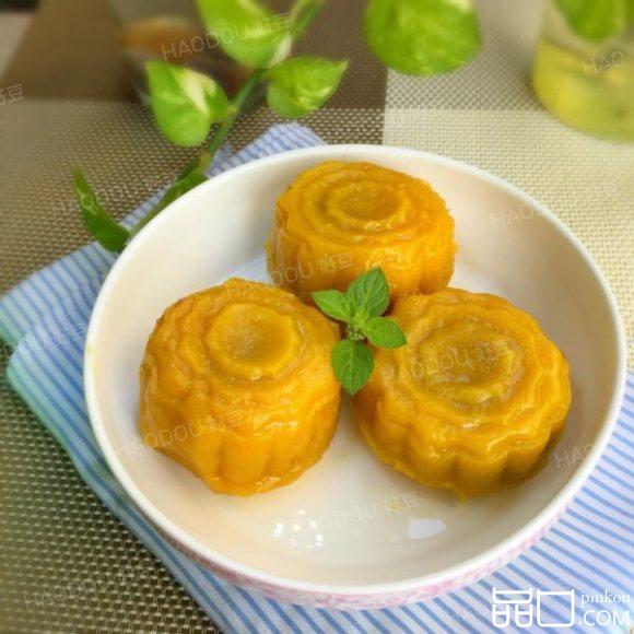 紫薯馅南瓜饼