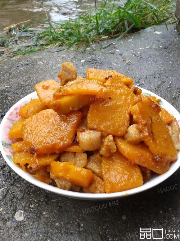瘦肉炒南瓜