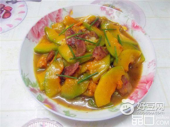 腊肠炒南瓜