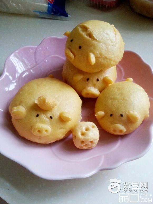 小猪仔豆沙包