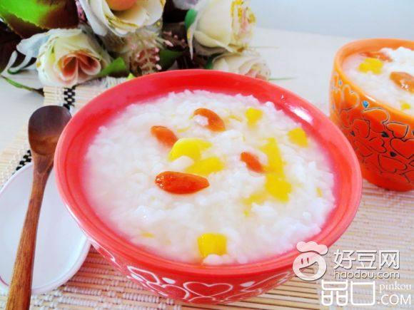 白米南瓜枸杞粥