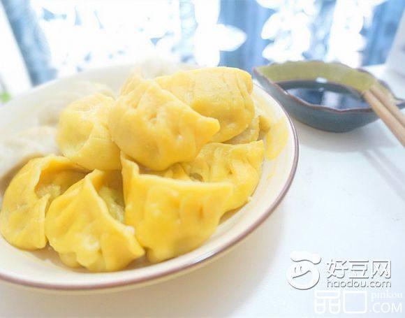 南瓜猪肉大葱饺子