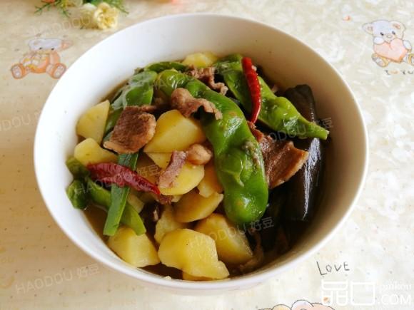茄子土豆炖豆角