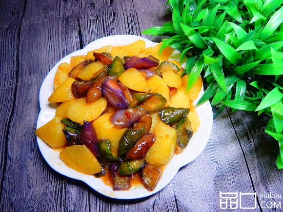 蚝油土豆烧茄子