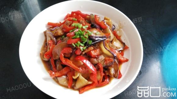 茄子彩椒炒肉丝