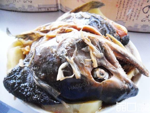 煎蒸咸鱼头