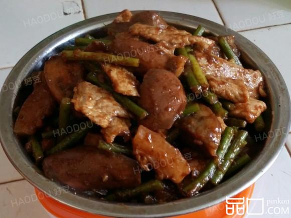 蒜苔炒茄子