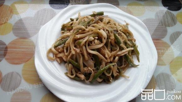 豆角茄子闷面