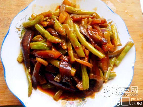 蒜香茄子炖豆角