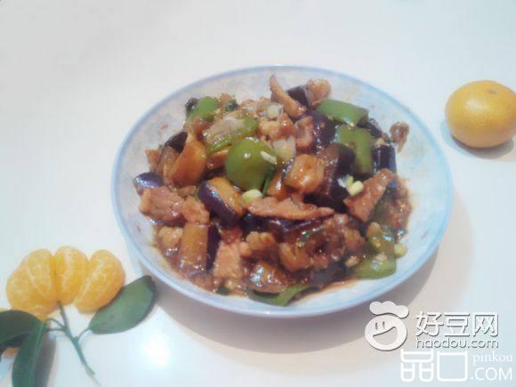红烧肉片青椒茄子