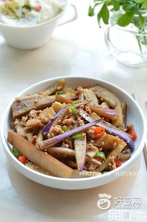 香辣肉末茄子