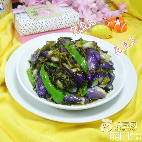尖椒酸菜炒茄子