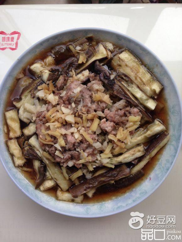 清蒸肉末茄条
