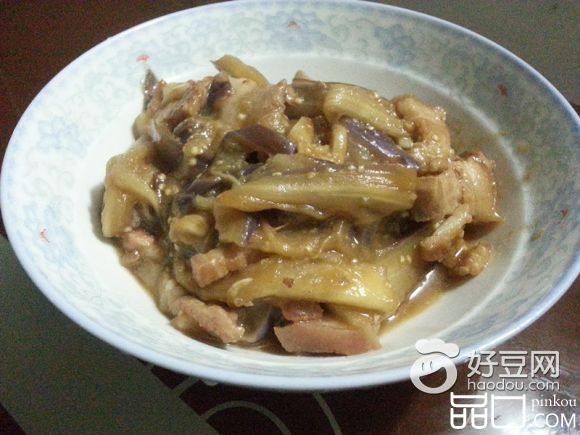五花肉炒茄子