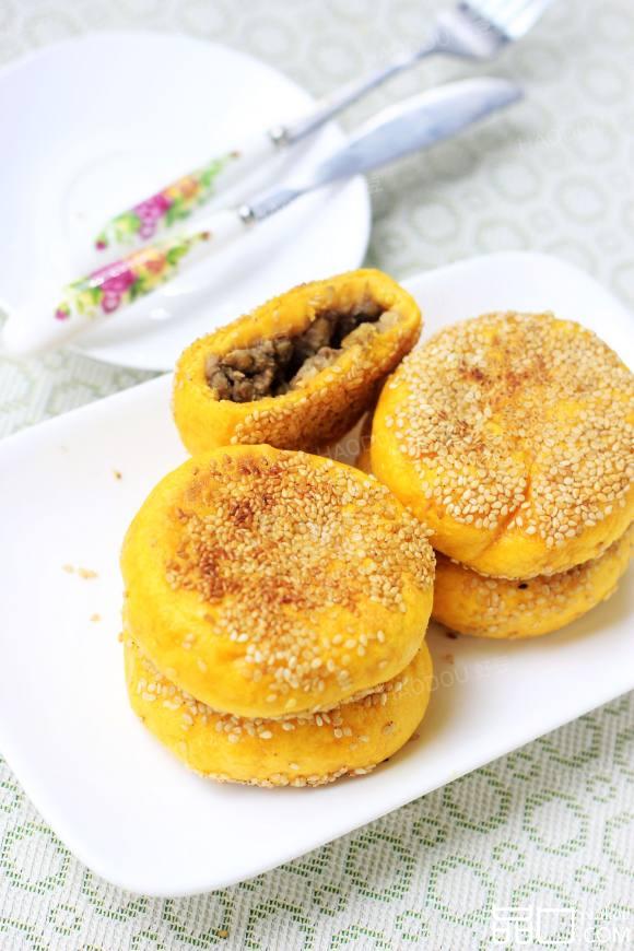 胡萝卜绿豆馅饼
