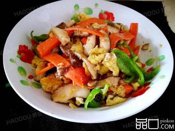 香菇胡萝卜炒蛋