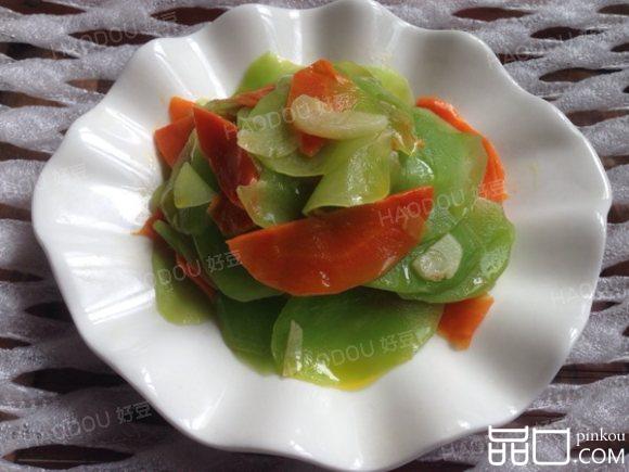 莴笋炒萝卜