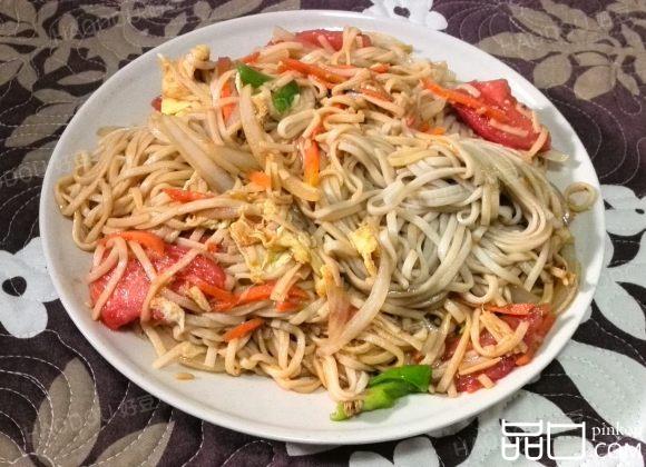什锦蛋炒挂面