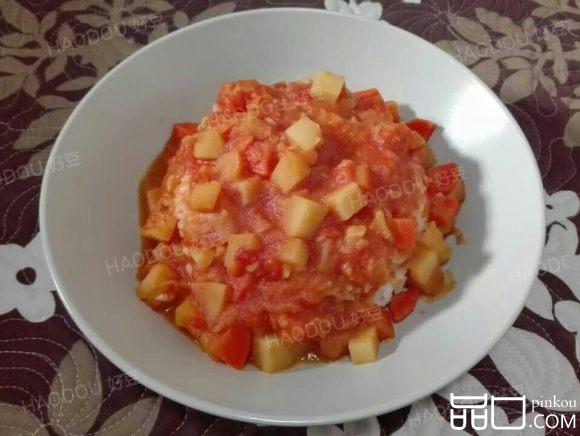 红烩土豆胡萝卜盖浇饭