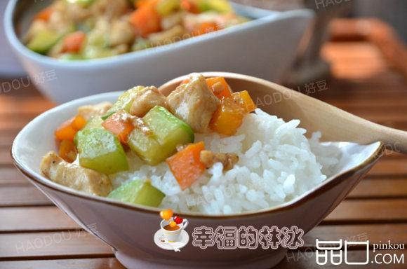 双蔬炒鸡丁