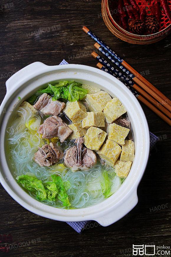 砂锅白菜冻豆腐